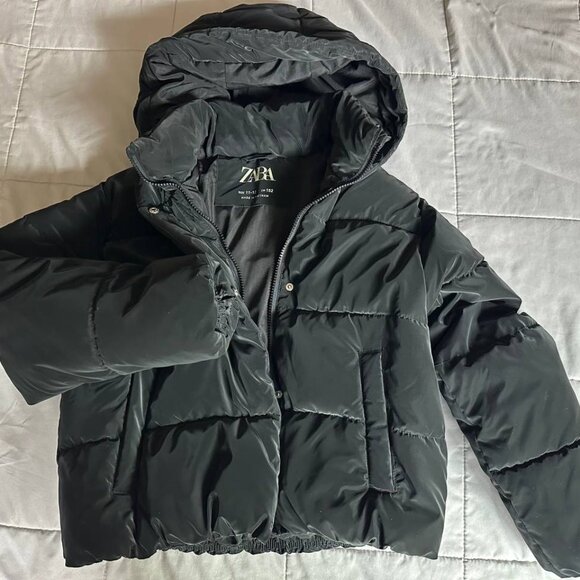 ZARA GIRL RUBBERIZED PUFFER COAT 11-12 years